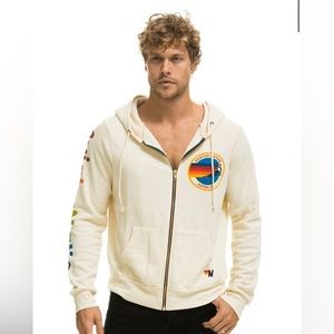 Aviator Nation Aspen Hoodie Vintage White XXL